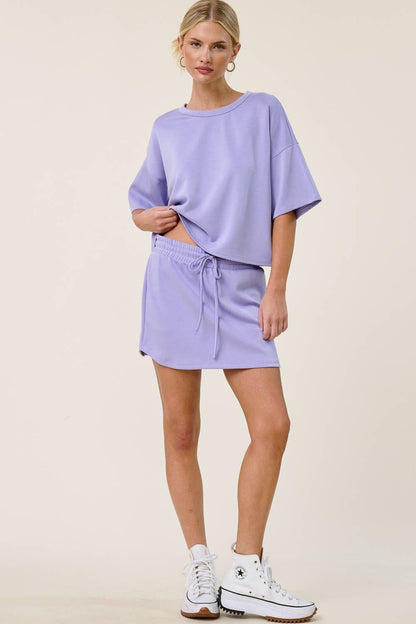 Boxy Short Sleeve Scuba Shirt