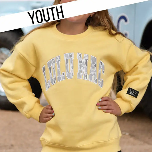 Lulu Mac Youth Camo Butter Sweatshirt