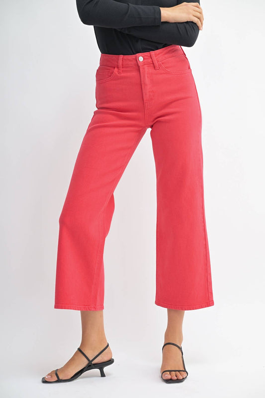 RED - Slim Wide Leg