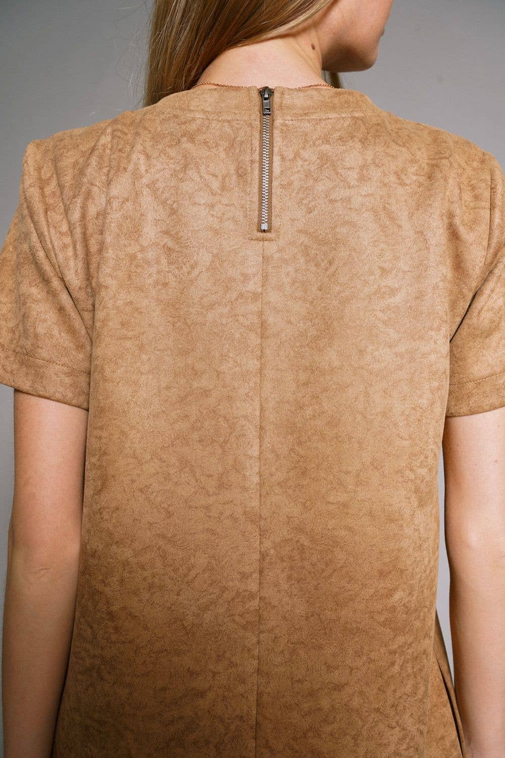 Cheetah Lined Suede Dress