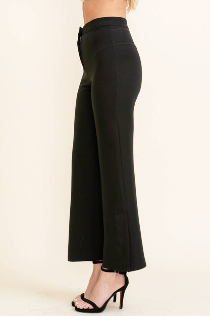 High-Waisted Minimalist Pleated Women's Pants