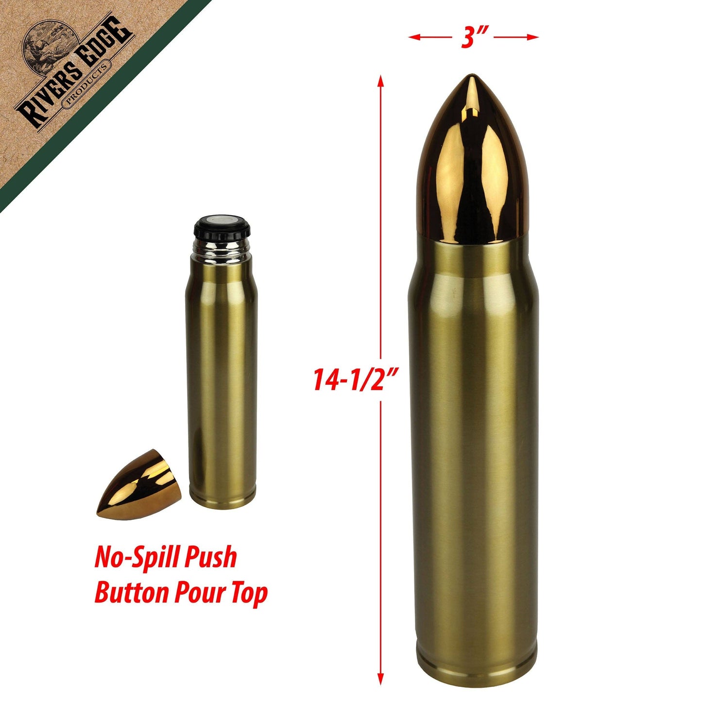 Vacuum Bottle-Rifle Cartidge