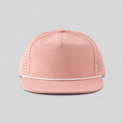 Perforated Nylon Ripstop Rosa Pink / White Rope