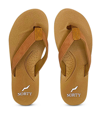 Norty Womens Tan Sandal - Flip Flop