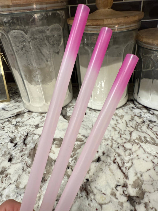 Pink COLOR CHANGING Straw (40oz Tumbler)
