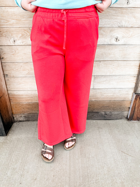 Cropped Wide Modal Scuba Pant