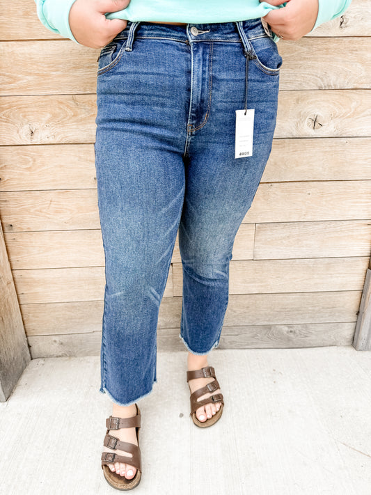 Judy Blue Dark Wash Kick Flare Jeans