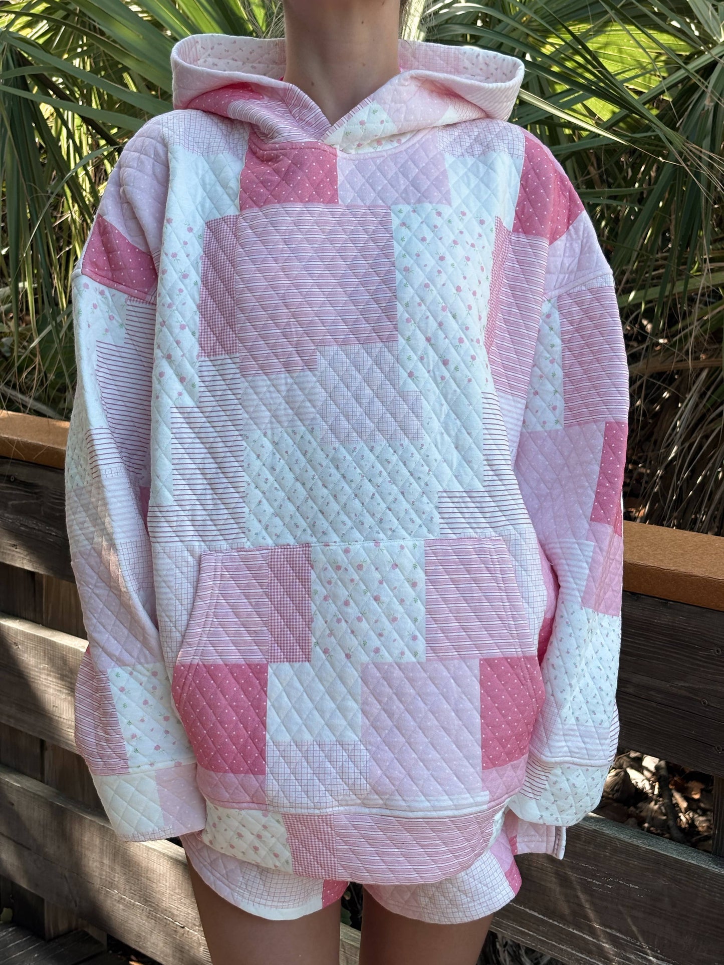 Margo Quilted Patchwork Hoodie