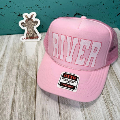 Location Trucker Hat PINK/WHITE