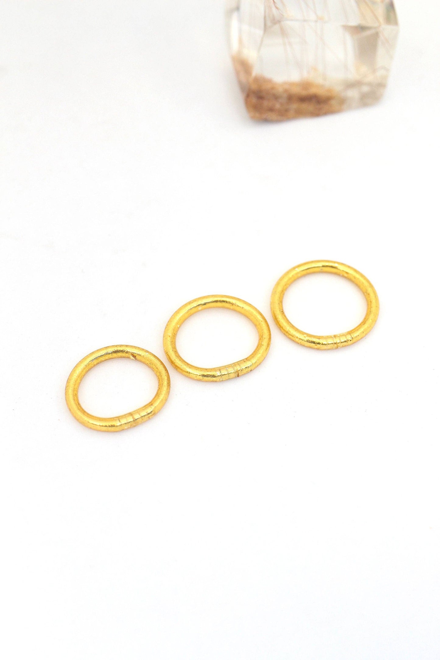 Single Thai Buddhist Temple Rings, Rush, Colorful Kumlai