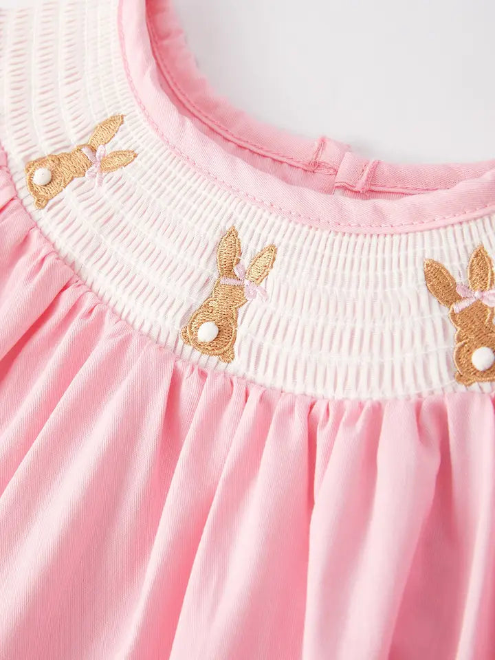 Kids Pink Lace Easter Dress