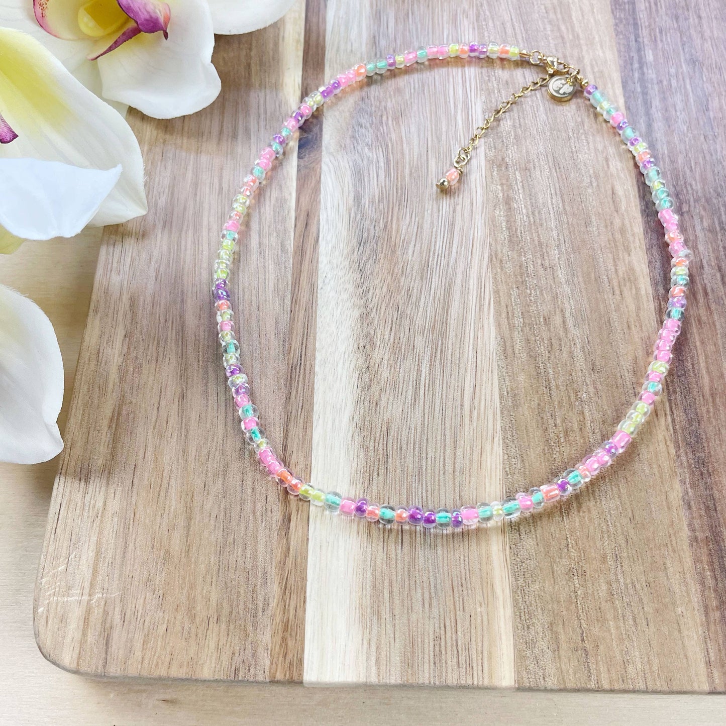 Mixie/// Pixie Mixed Czech Glass Beaded Necklace