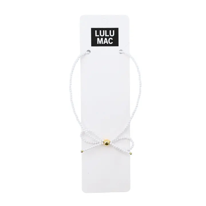 Lulu Mac Beaded Bow Neclace