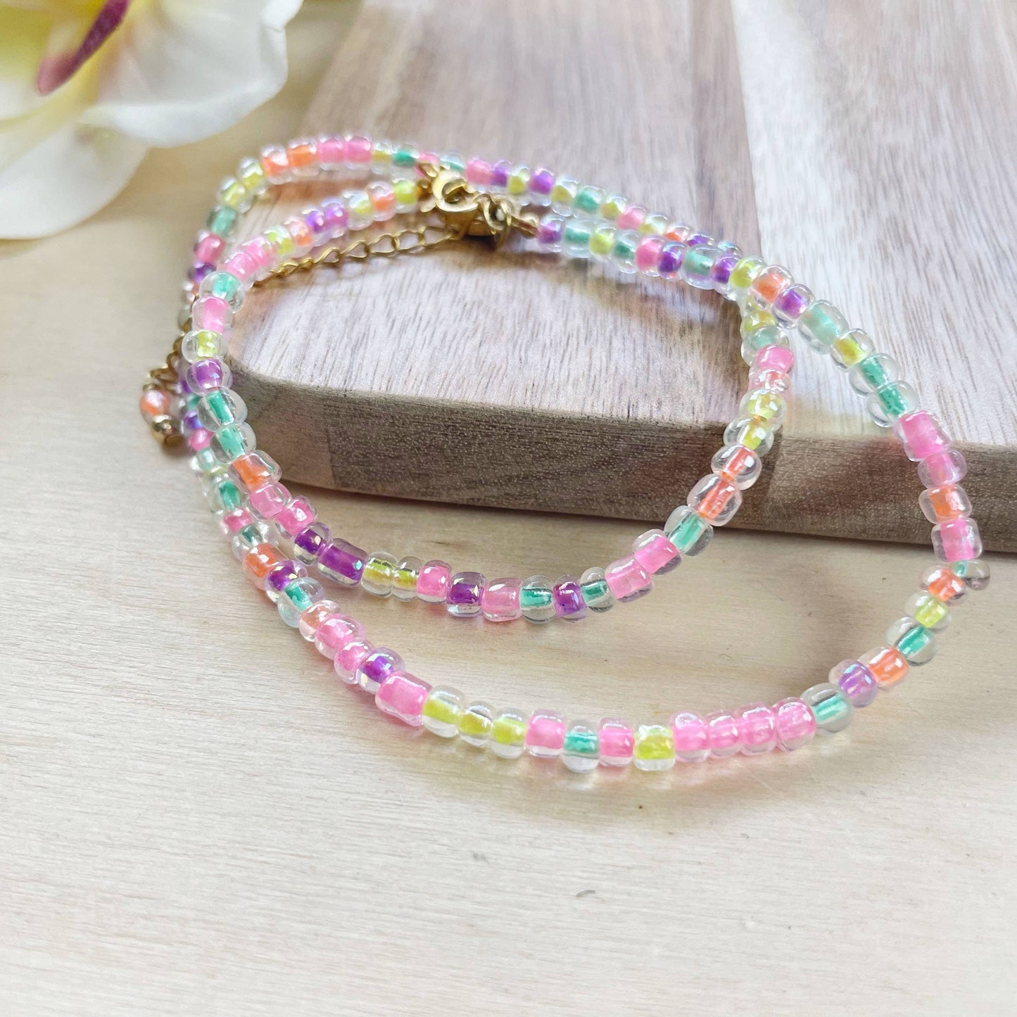 Mixie/// Pixie Mixed Czech Glass Beaded Necklace