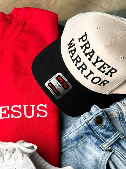 Prayer Warrior Embroidery Cap