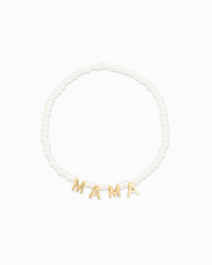 MAMA and Her Heart Pearl Matching Bracelet Set