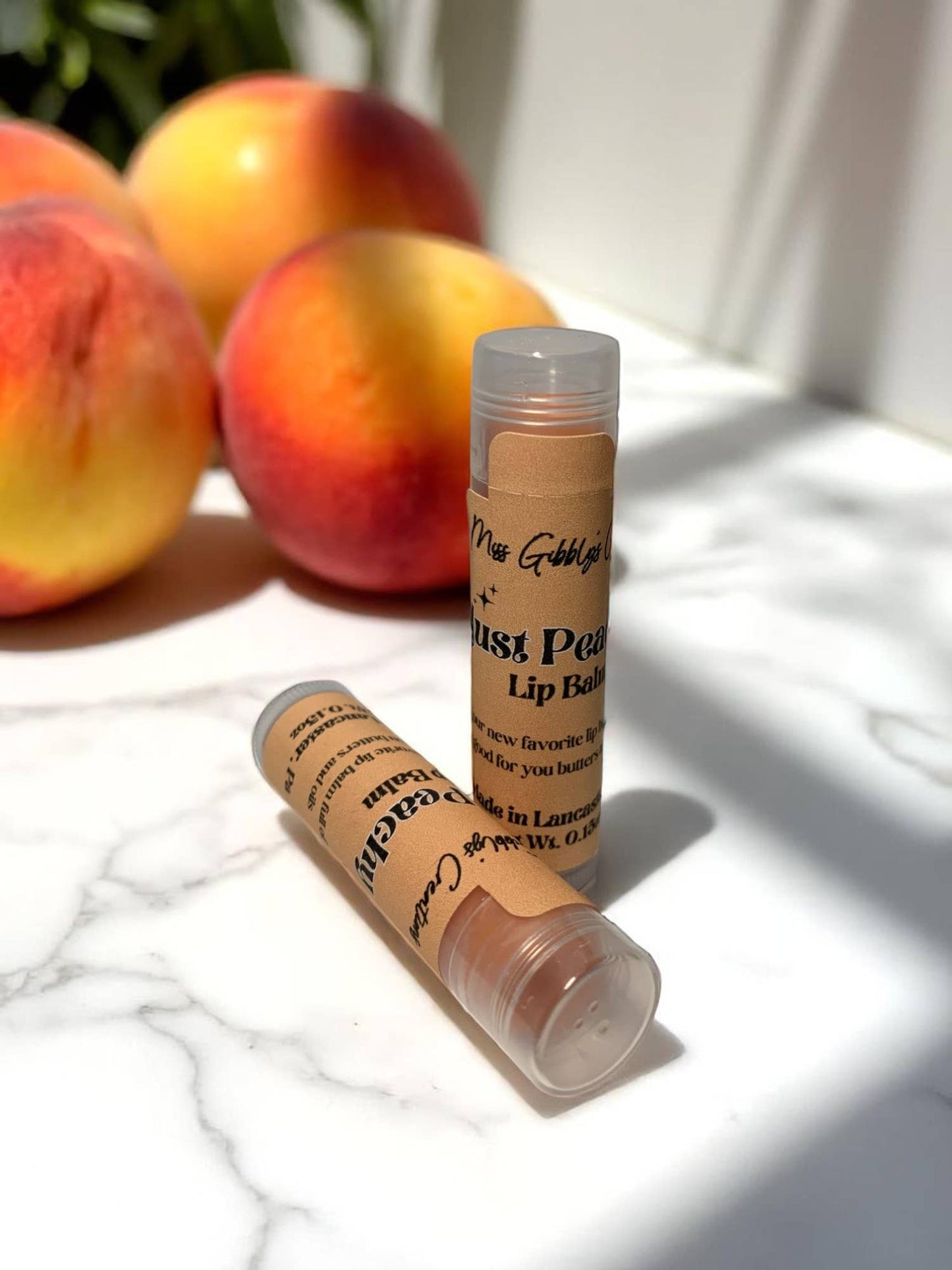 Just Peachy Lip Balm, Trendy Lip Balm, Fruity Lip Balm