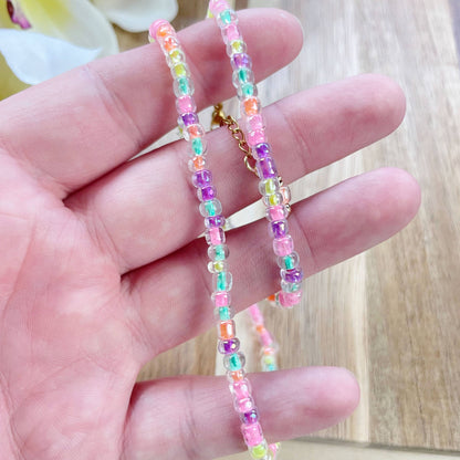 Mixie/// Pixie Mixed Czech Glass Beaded Necklace