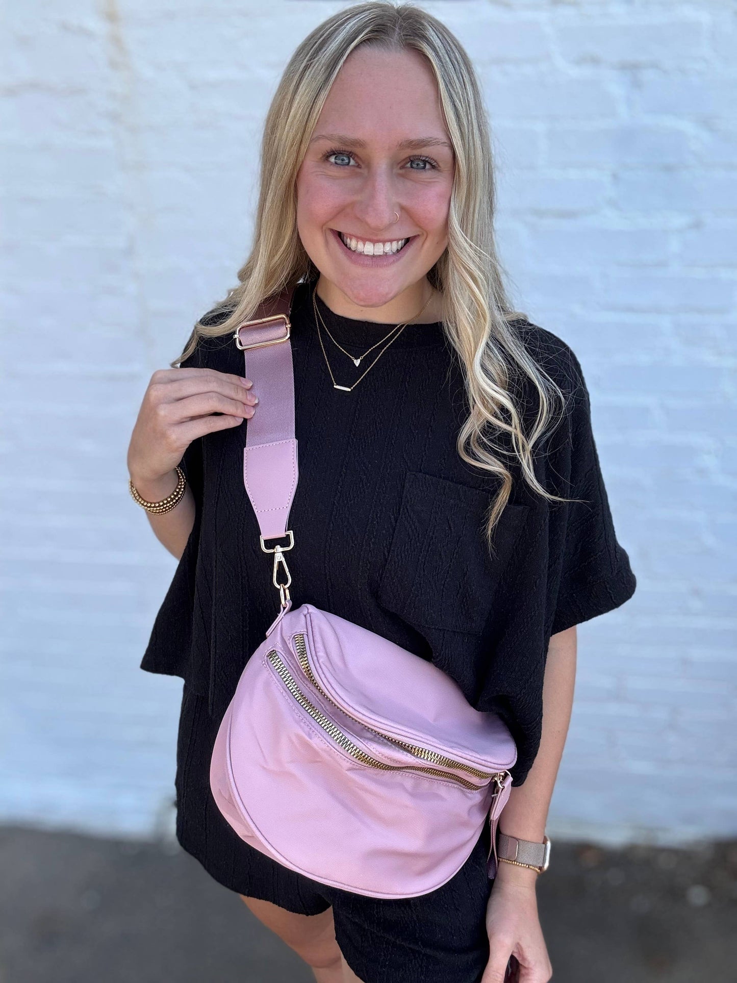 Nylon Double Zip Bag