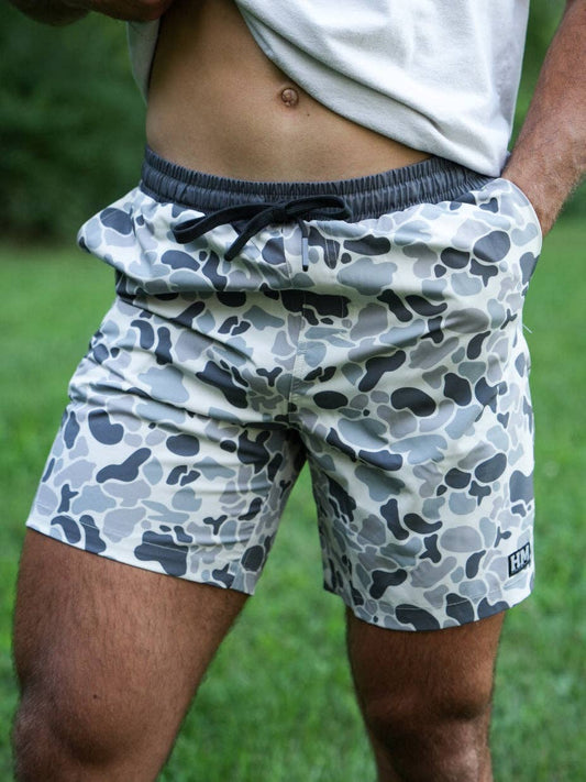 Slate Camo Athletic Short