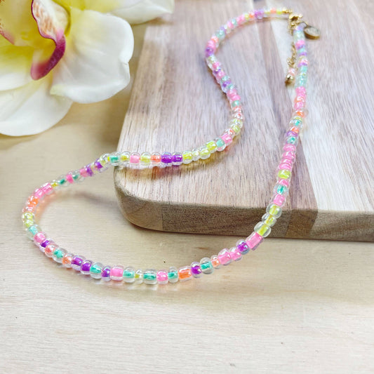 Mixie/// Pixie Mixed Czech Glass Beaded Necklace