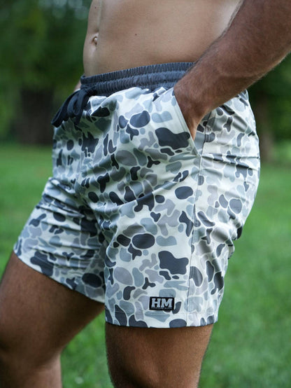 Slate Camo Athletic Short