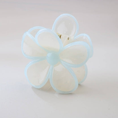 PLUMERIA FLOWER HAIR CLAW CLIP CANDY COLORS