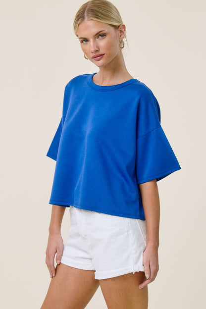 Boxy Short Sleeve Scuba Shirt