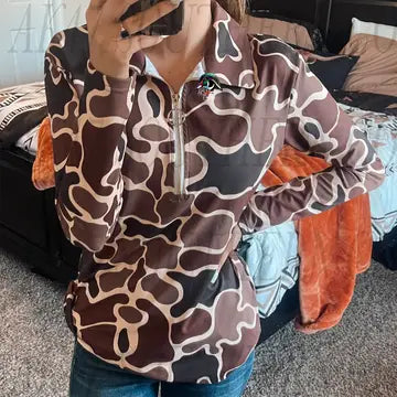 Retro Camo Zip Tee