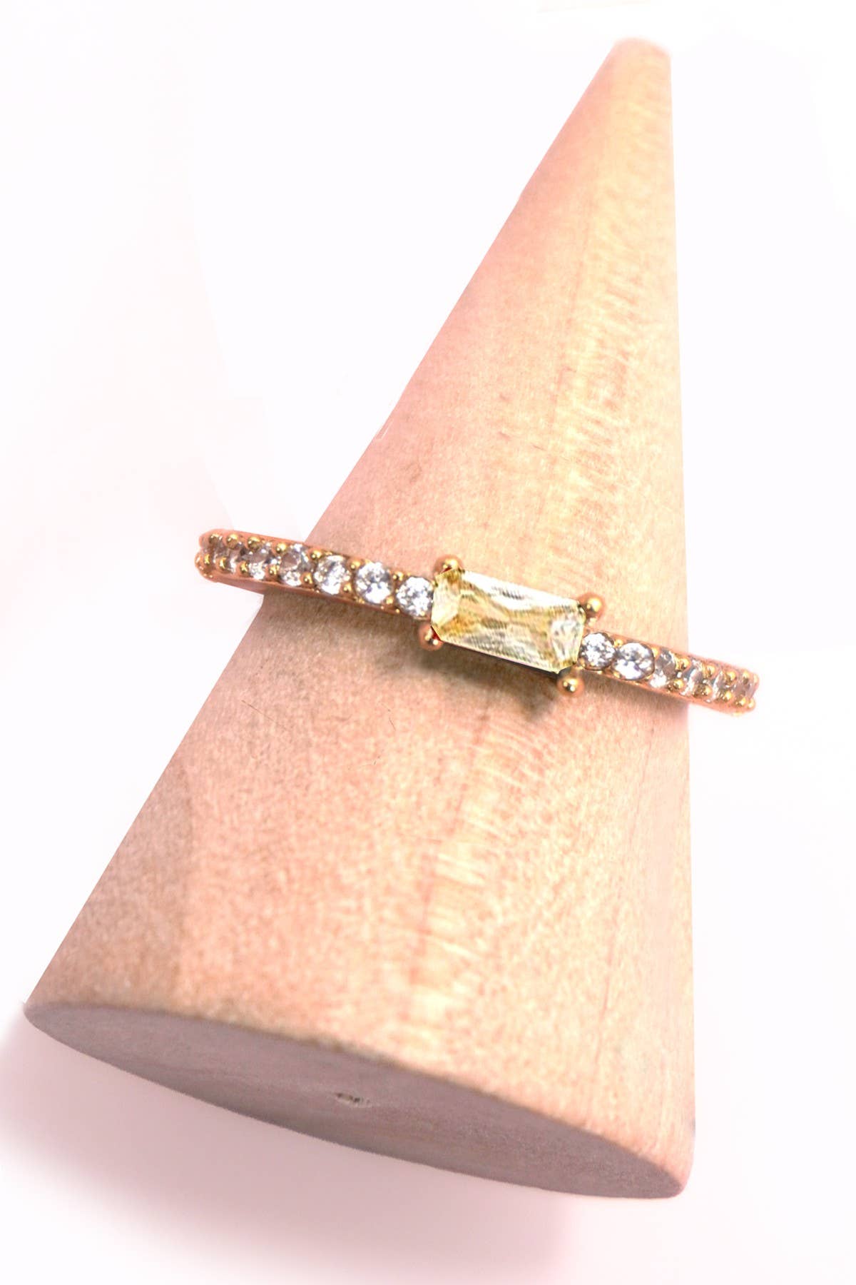 Rainbow Gem Eternity Ring