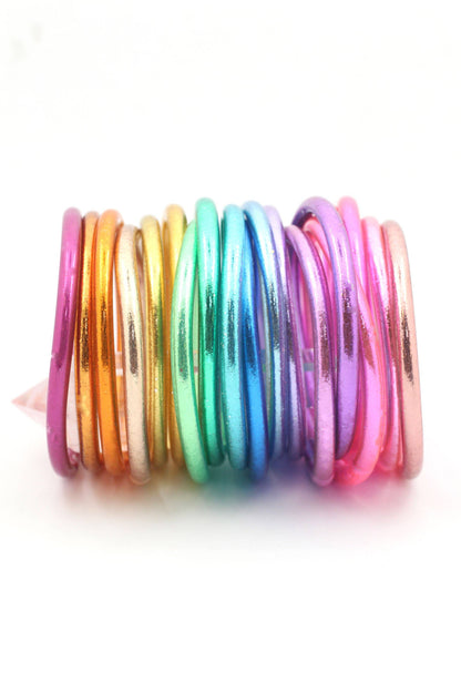 Rainbow Thai Buddhist Temple Bracelets, Bangles