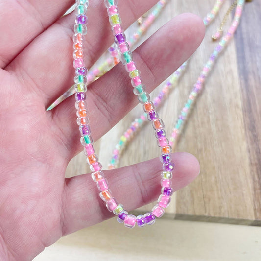 Mixie/// Pixie Mixed Czech Glass Beaded Necklace
