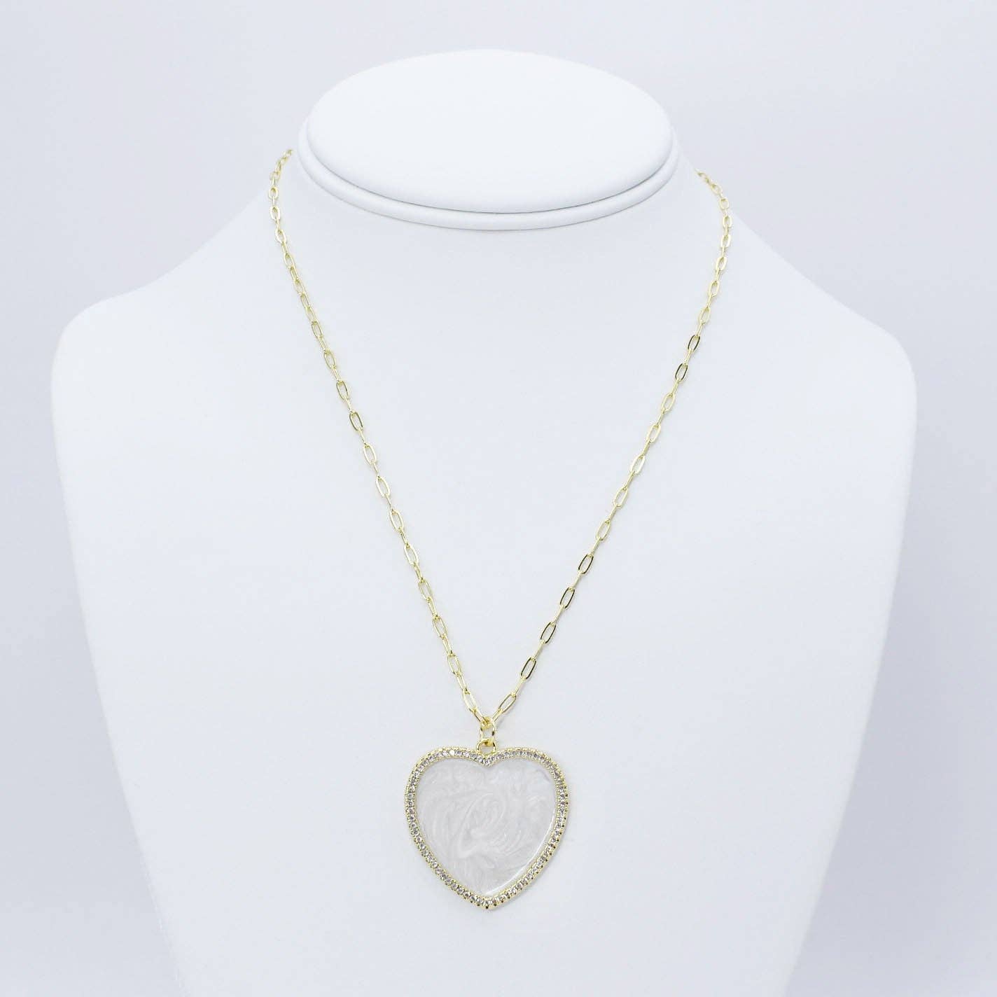 Shimmering Heart Necklace F13
