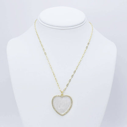 Shimmering Heart Necklace F13