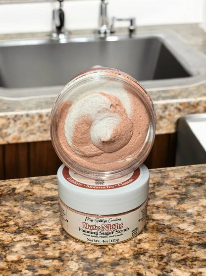 Date Night- 4oz Foaming Sugar Scrub