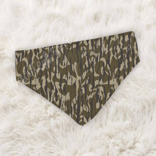 Hunting Camo Collar Slip On Dog Bandana