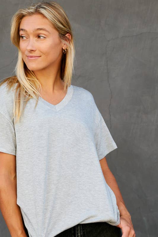 V-Neck Soft Touched Tee