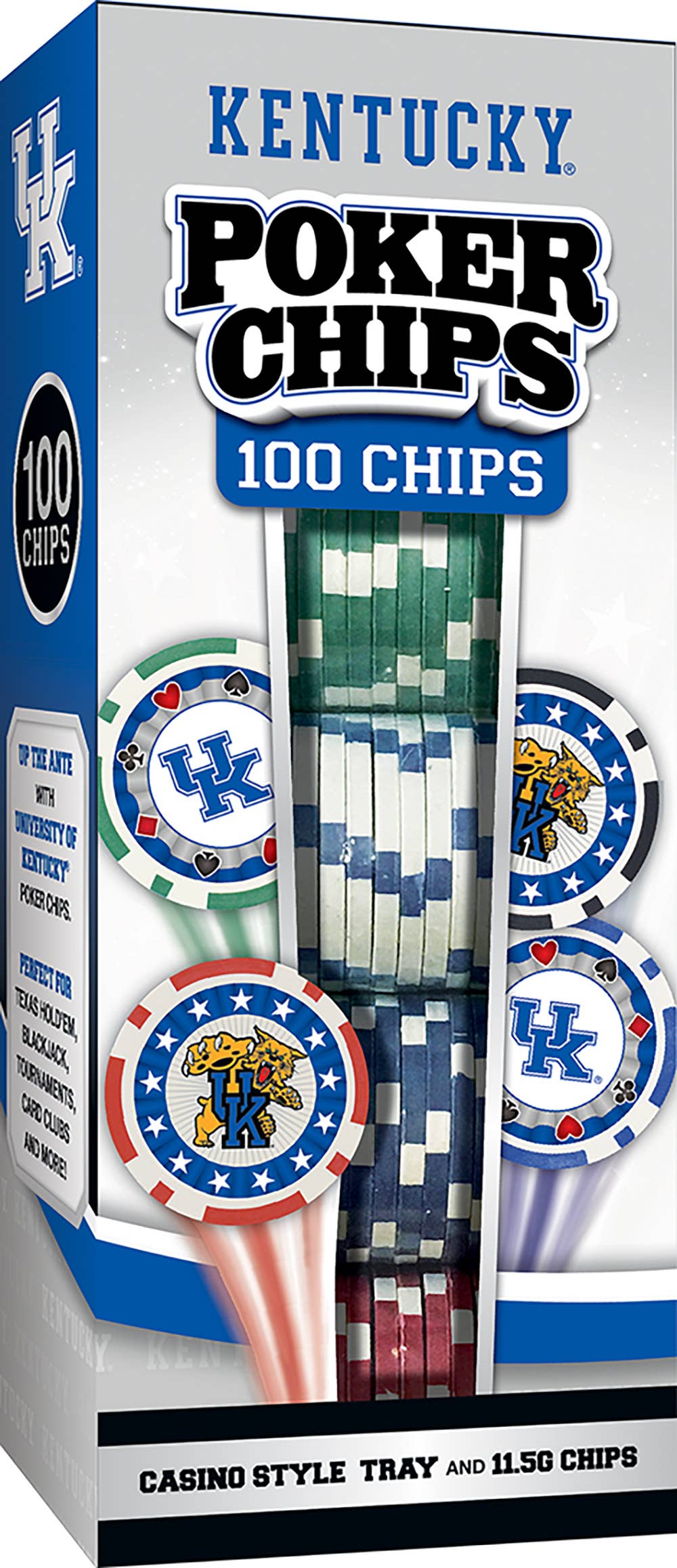 Kentucky Wildcats 100 Piece Poker Chips