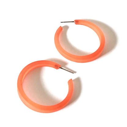 Phoenix Frosted Hoop Earrings