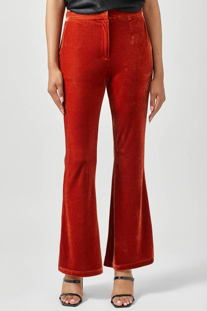 Velvet Flare Trousers