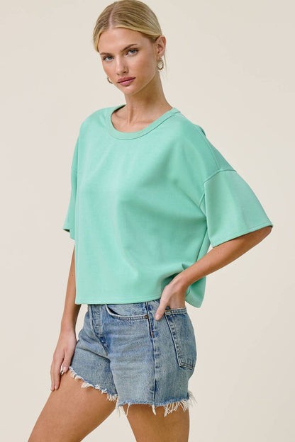 Boxy Short Sleeve Scuba Shirt