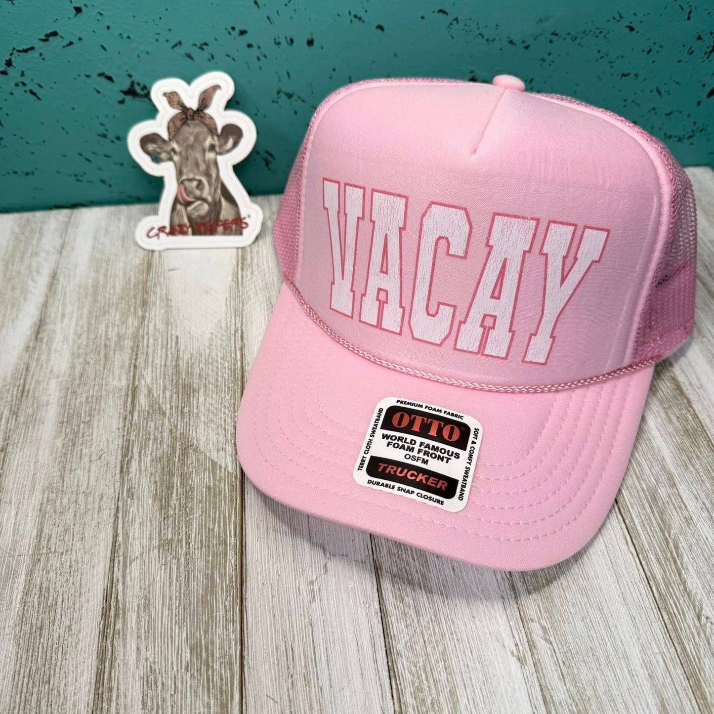 Location Trucker Hat PINK/WHITE