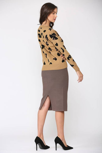 Sharlet Stretch Sweater Knit Top