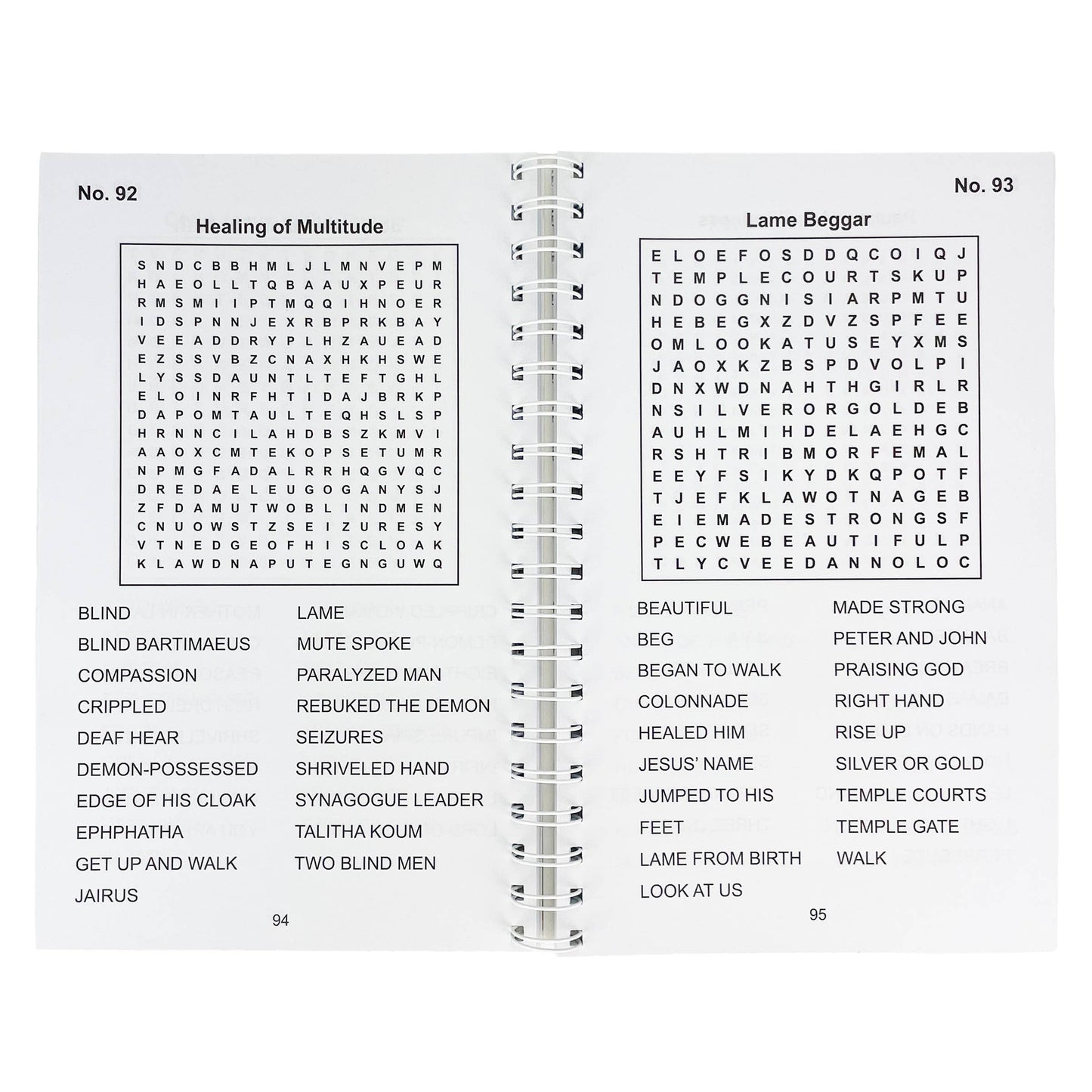 Bible Large Print Religious Word Search Adult Puzzle Book
