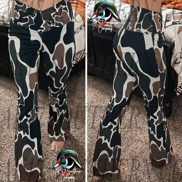 Duck Camo Flare Leggings