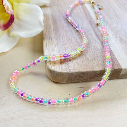 Mixie/// Pixie Mixed Czech Glass Beaded Necklace