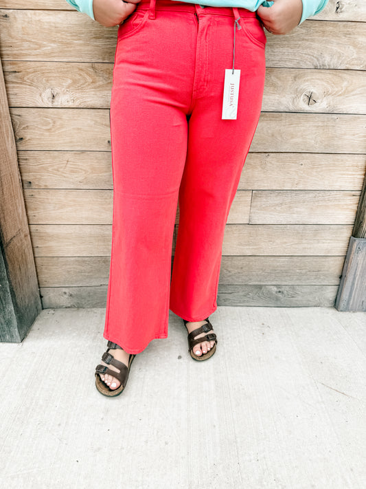RED - Slim Wide Leg