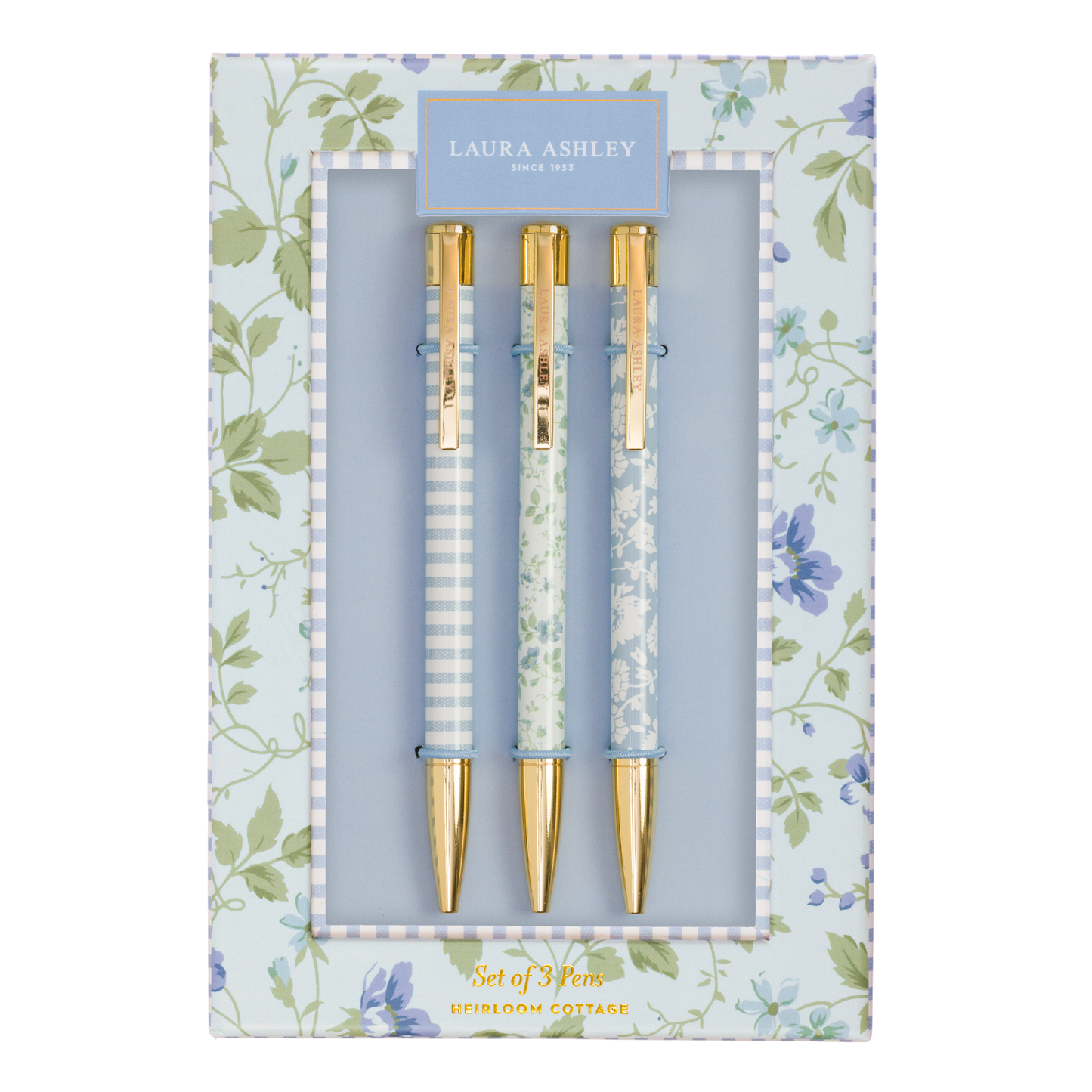 Laura Ashley Heirloom Cottage Pen Set of 3