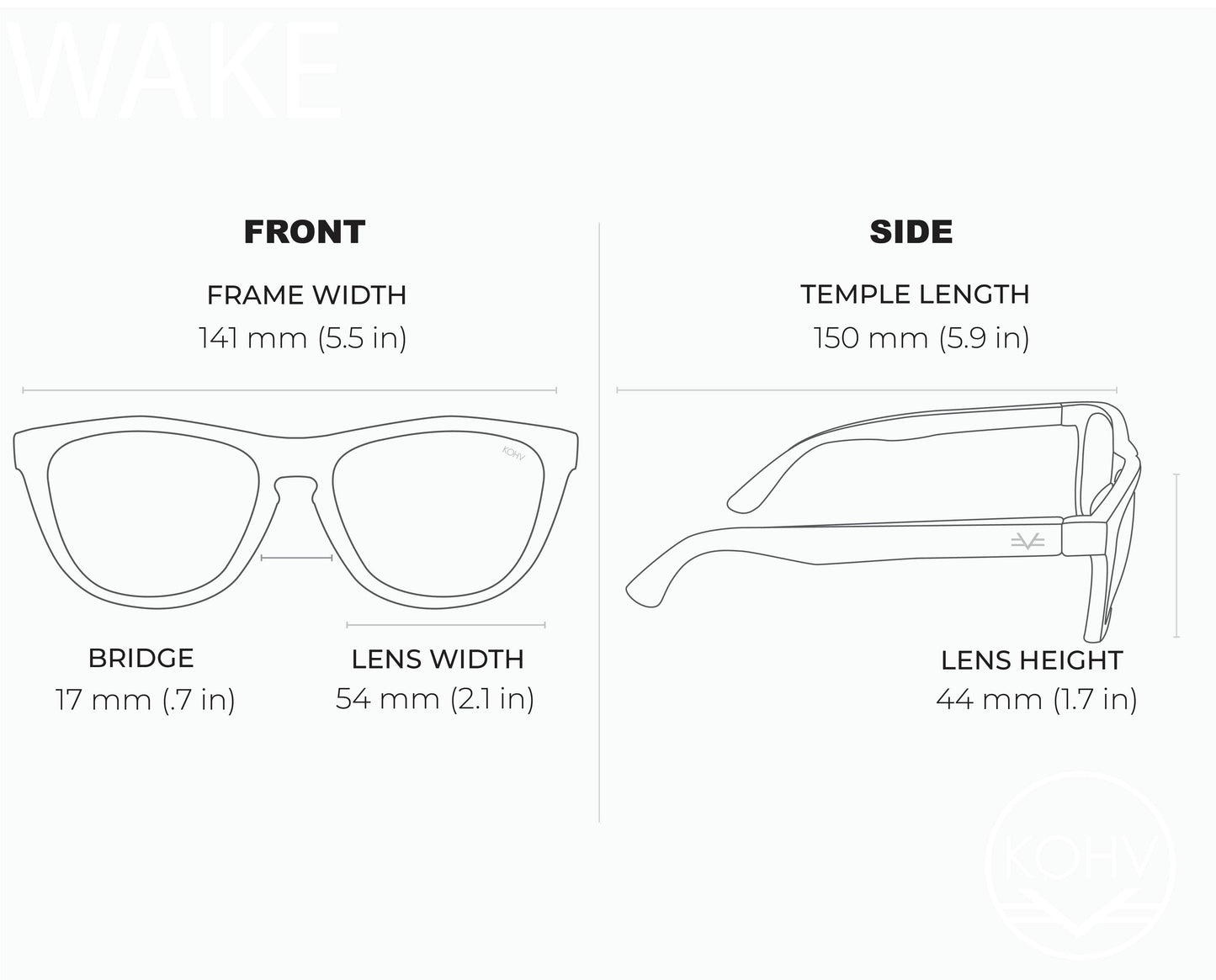WAKE BRONZE MIRROR Polarized Active Square Sunglasses
