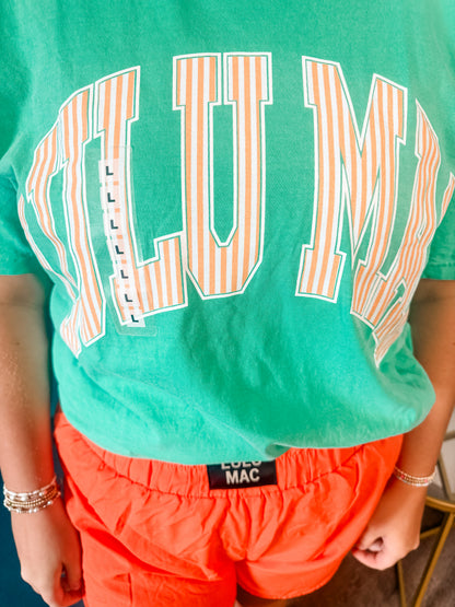LULU MAC Creamsicle Stripe Comfort Colors Tee